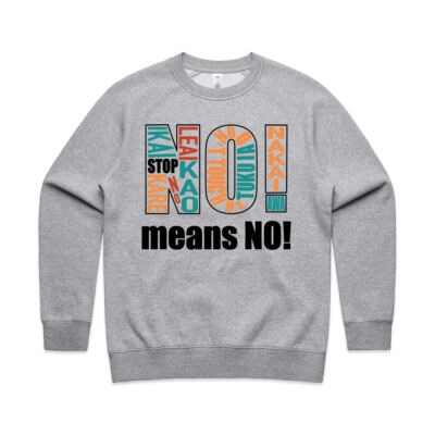 Multilingual No! Means No! - Womens Crew Thumbnail