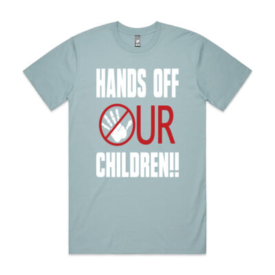 Hands off our children! - Mens Tee Thumbnail