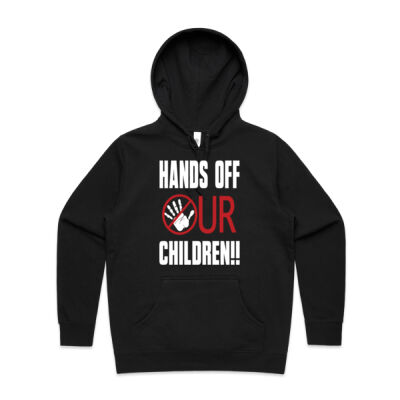 Hands off our children! - Womens Hoodie Thumbnail